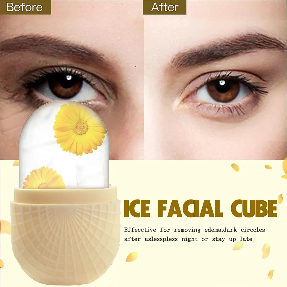 Silicone Trays Beauty Lifting Ice Ball Face Massager Contouring Eye Roller Facial Treatment Skin Care Tool