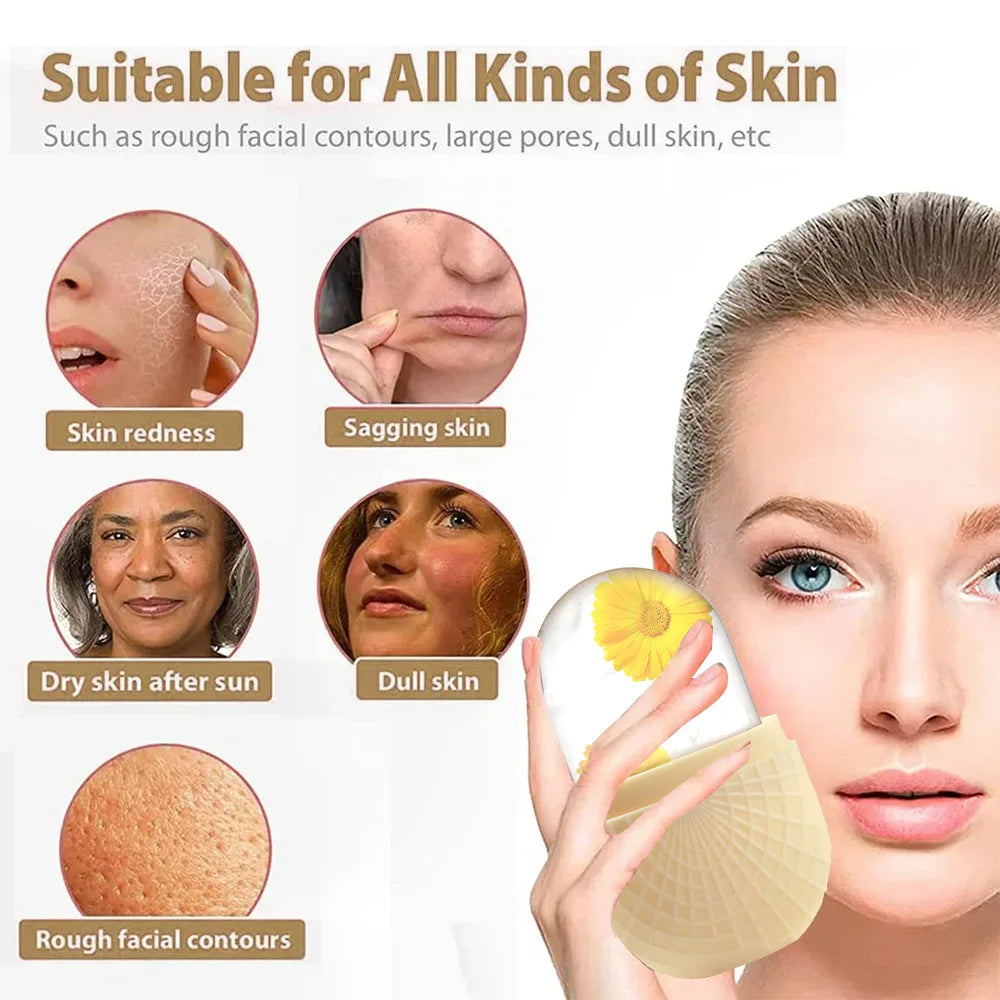 Silicone Trays Beauty Lifting Ice Ball Face Massager Contouring Eye Roller Facial Treatment Skin Care Tool