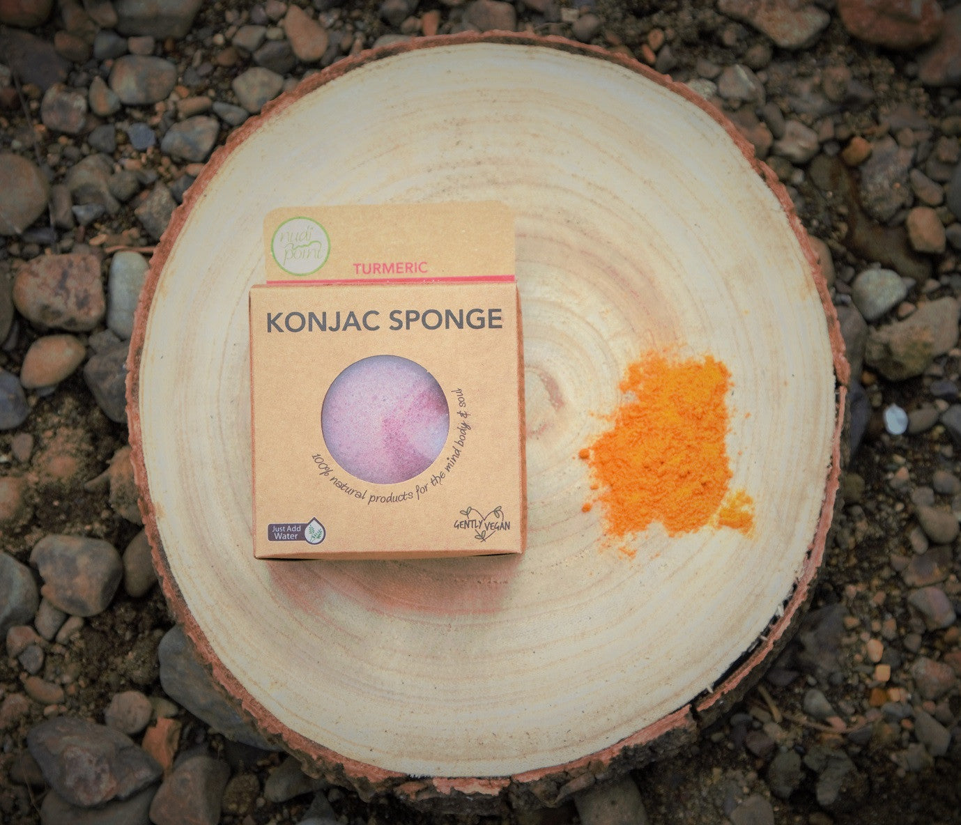 Turmeric Konjac Sponge (for dry or damaged skin)-0