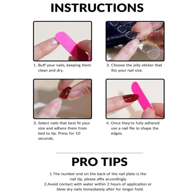 Short Floral Pattern Square Fake Nails, 24Pcs False Press on Nails & 1 Sheet Jelly Sticker & 1 Nail File for Women Nail Art, Elegant Stick on Nails Kit, Nail Extensions